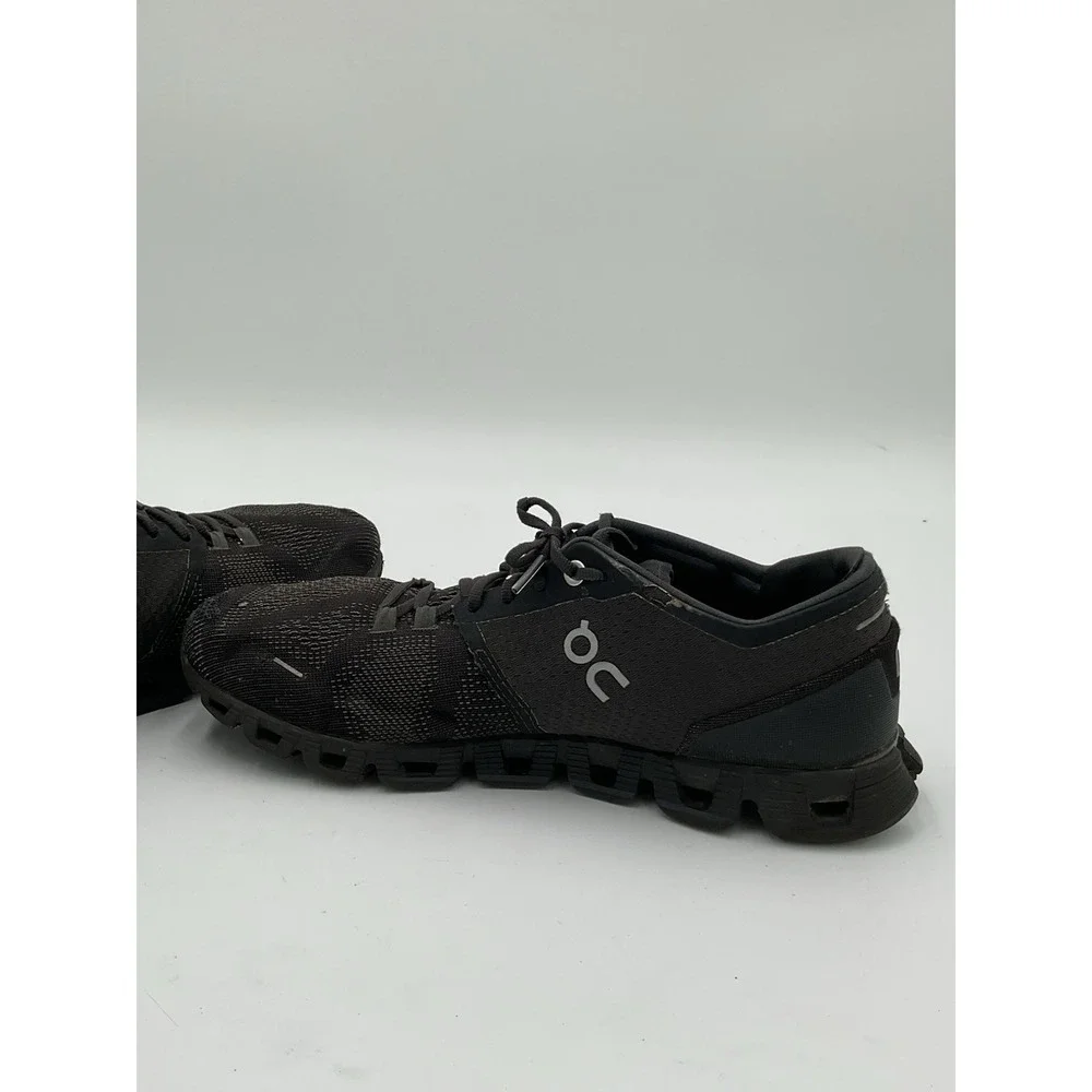 On Cloud X Women's Running Shoe Size 9 Black Sneaker Lace Up 650 Training Runner